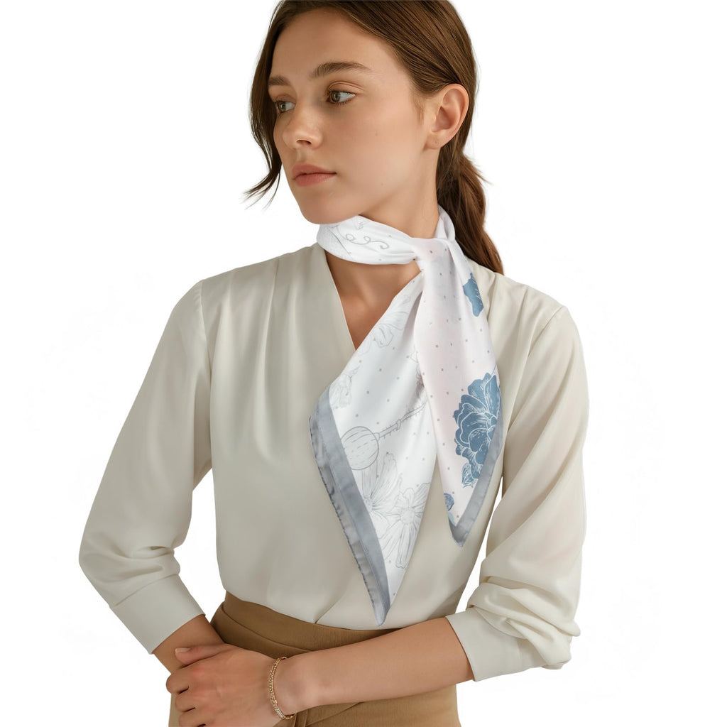 RIIQIICHY Women Head Hair Scarf Like Satin Silk Scarf Sleeping Hair Wrapping Night 27.5"