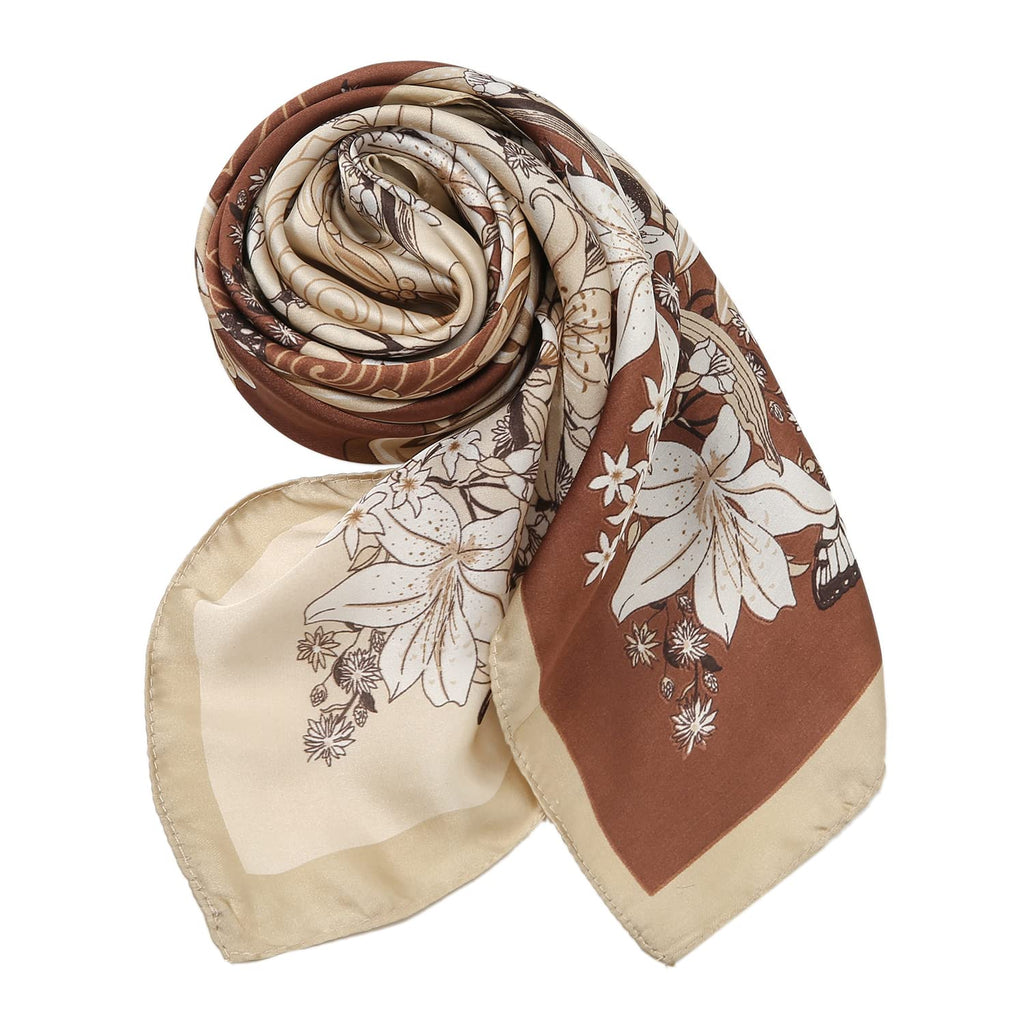 RIIQIICHY Women Head Hair Scarf Like Satin Silk Scarf Sleeping Hair Wrapping Night 27.5"