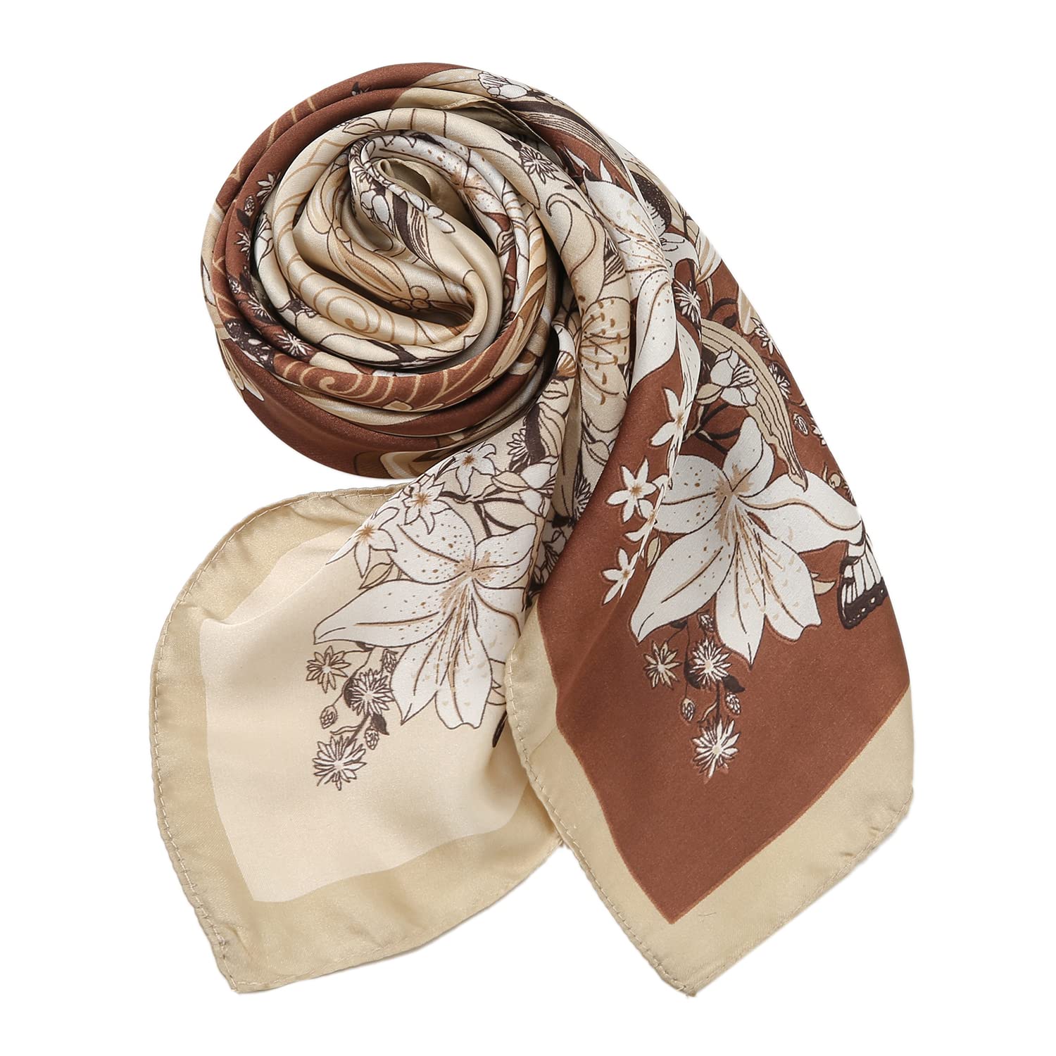 RIIQIICHY Women Head Hair Scarf Like Satin Silk Scarf Sleeping Hair Wrapping Night 27.5"