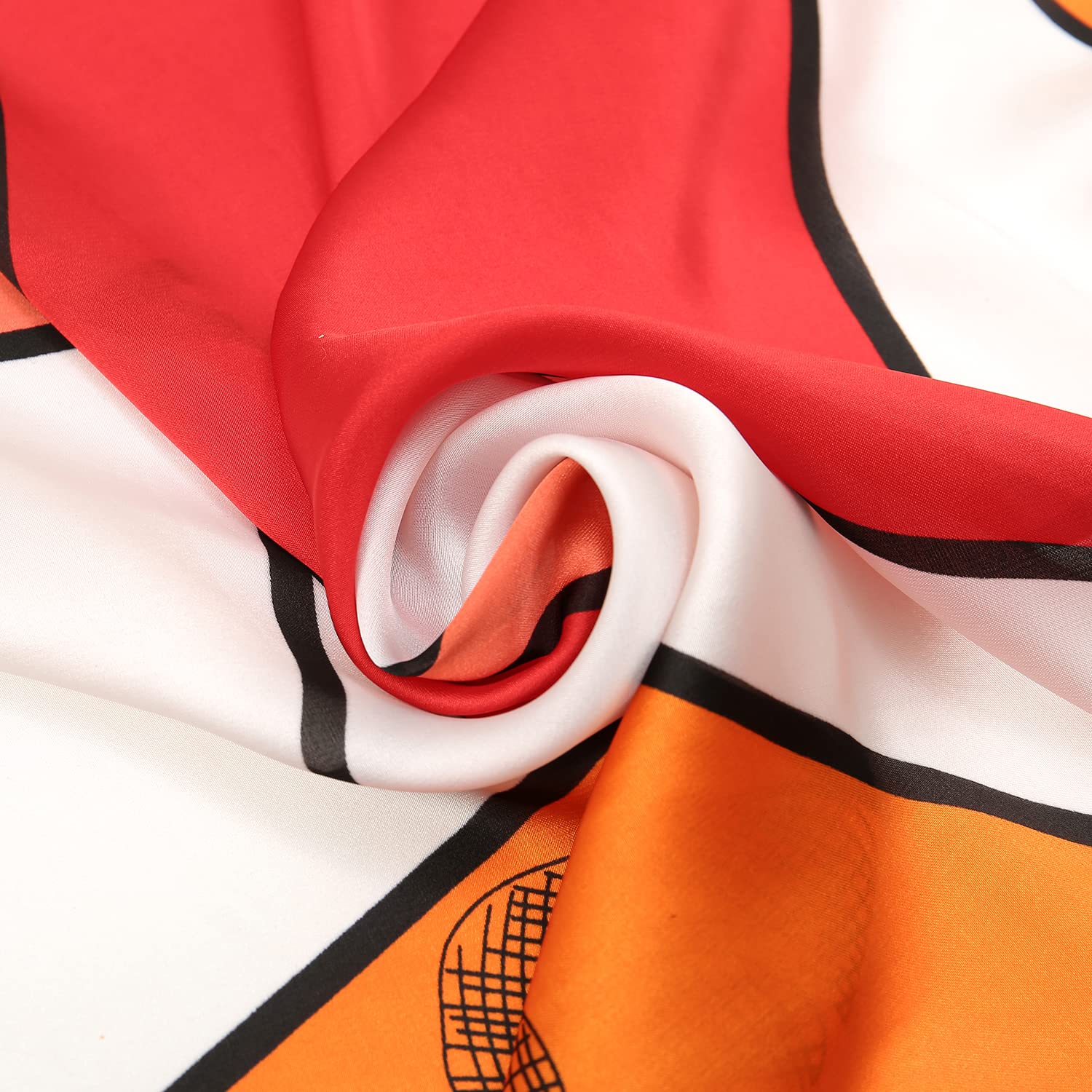 RIIQIICHY Women Head Hair Scarf Like Satin Silk Scarf Sleeping Hair Wrapping Night 27.5"