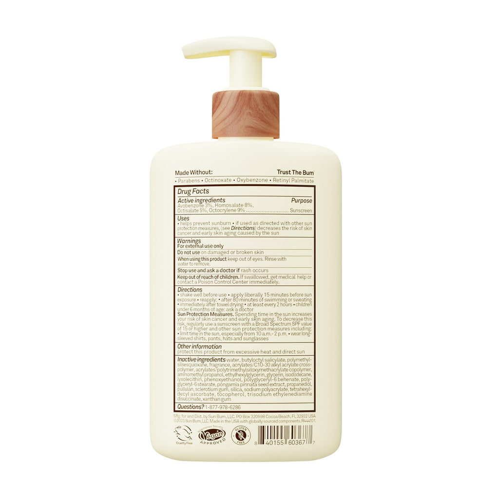 Sun Bum Daily SPF 50 Sunscreen Body Lotion