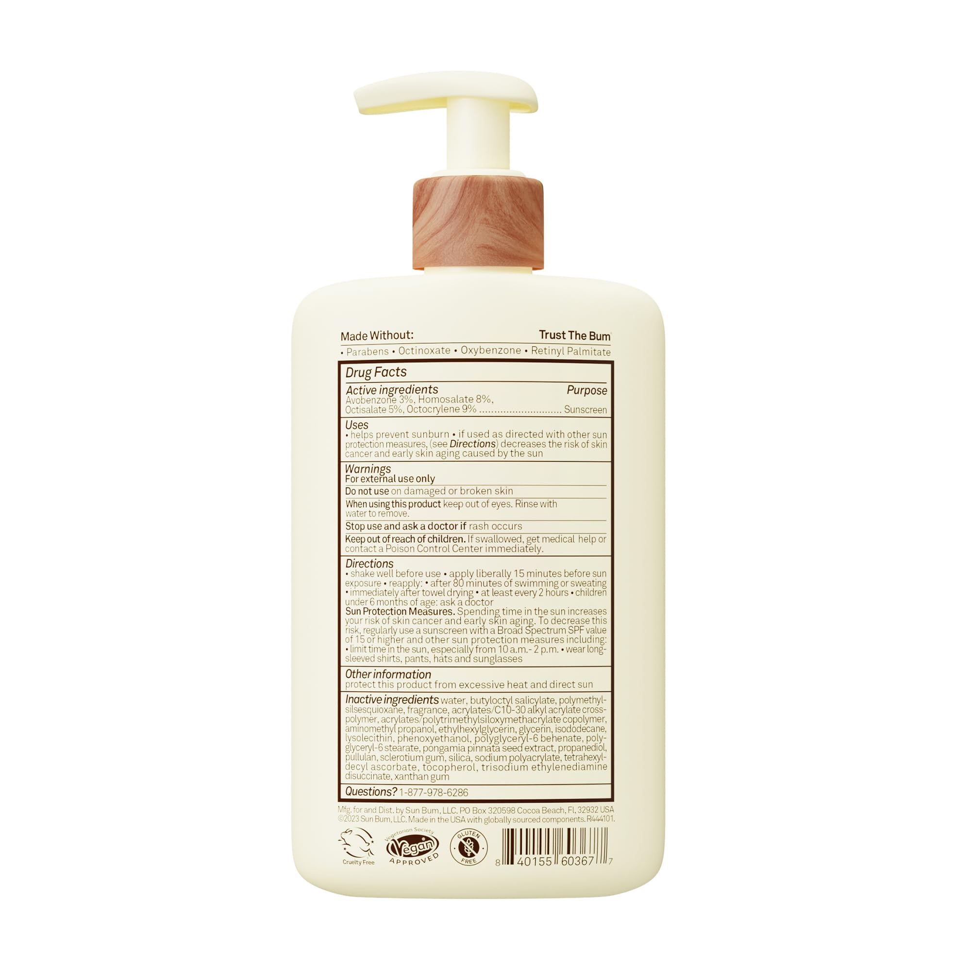 Sun Bum Daily SPF 50 Sunscreen Body Lotion