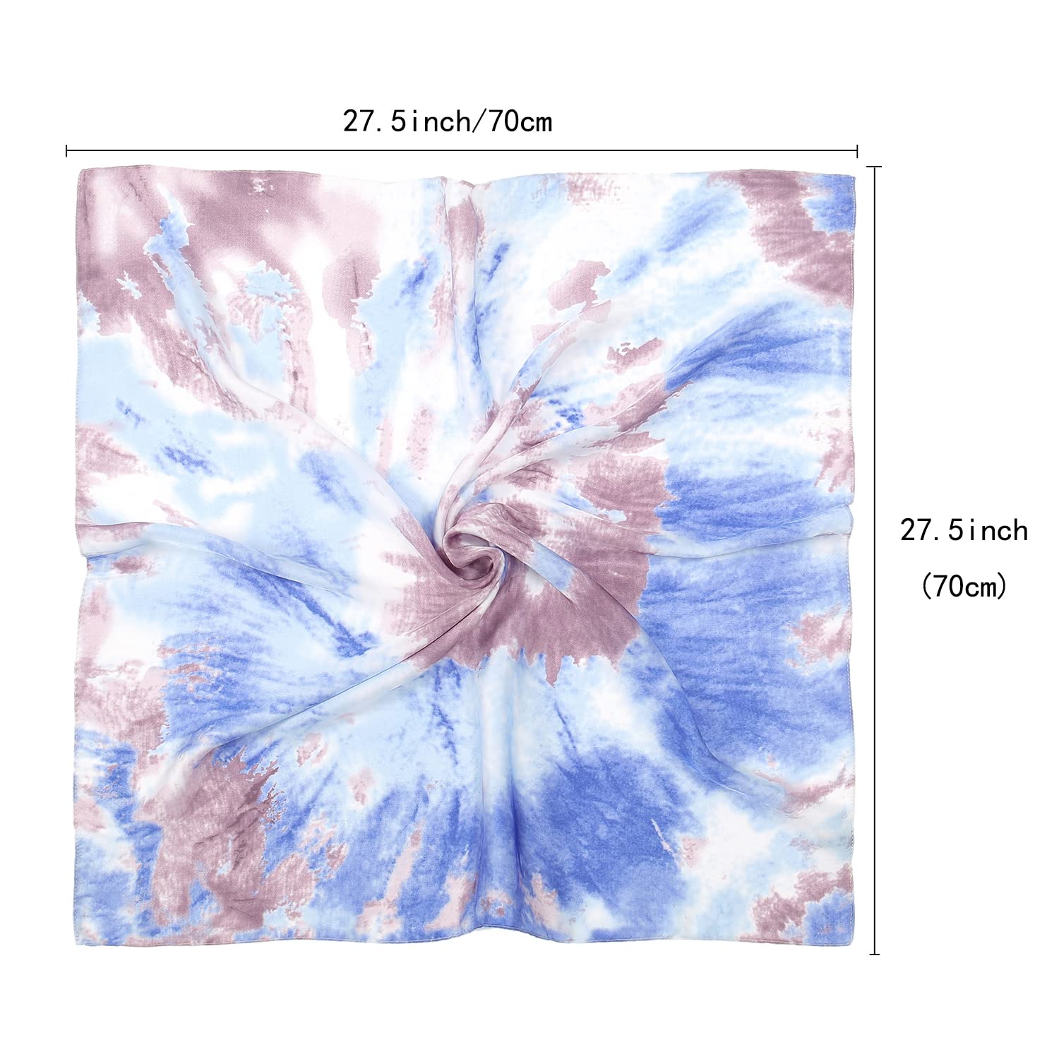 RIIQIICHY Women Head Hair Scarf Like Satin Silk Scarf Sleeping Hair Wrapping Night 27.5"