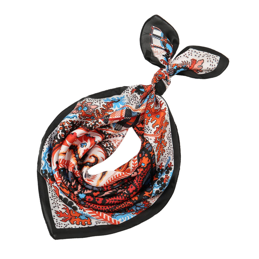 RIIQIICHY Women Head Hair Scarf Like Satin Silk Scarf Sleeping Hair Wrapping Night 27.5"