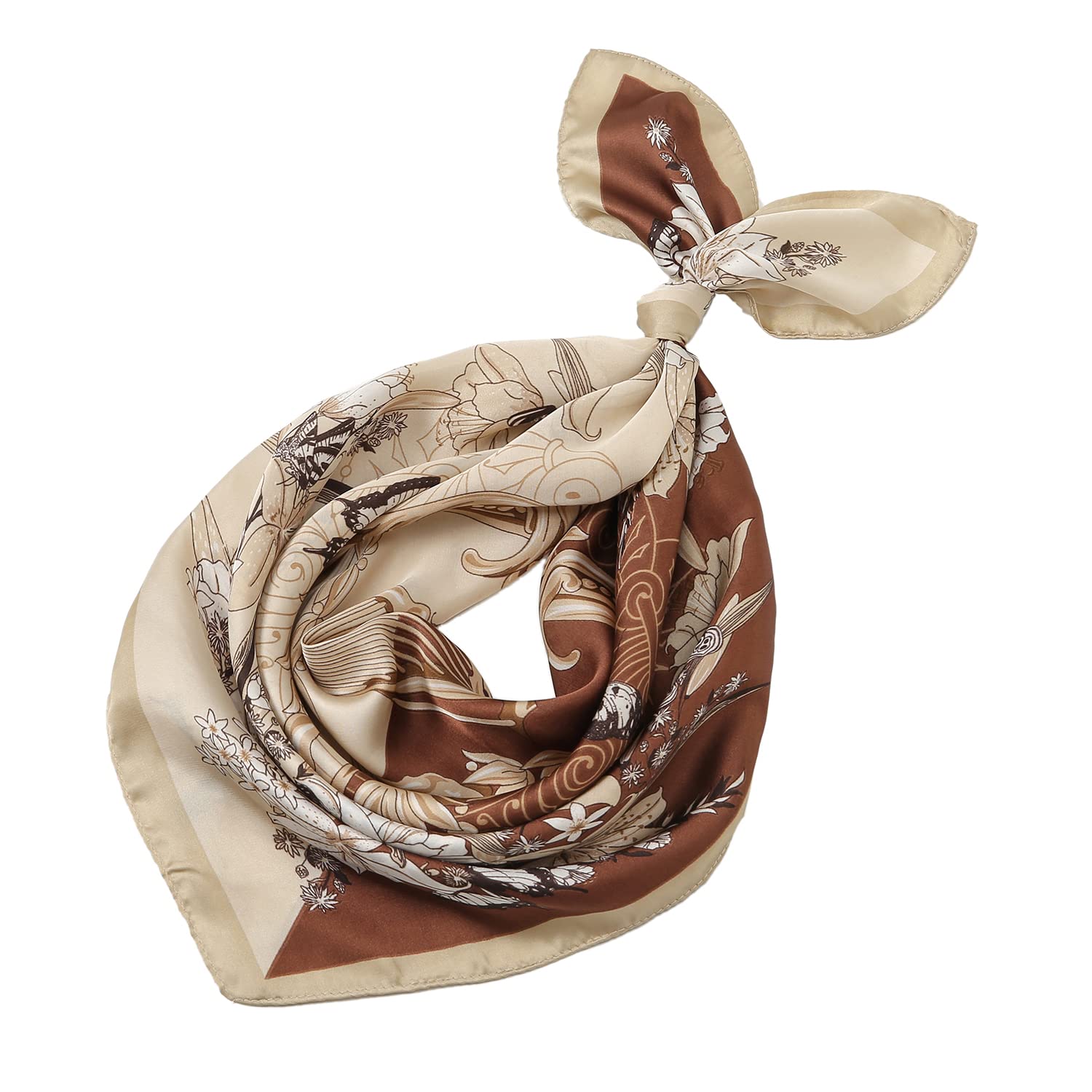 RIIQIICHY Women Head Hair Scarf Like Satin Silk Scarf Sleeping Hair Wrapping Night 27.5"