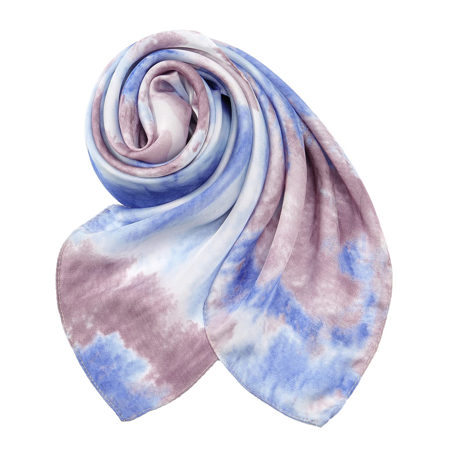 RIIQIICHY Women Head Hair Scarf Like Satin Silk Scarf Sleeping Hair Wrapping Night 27.5"