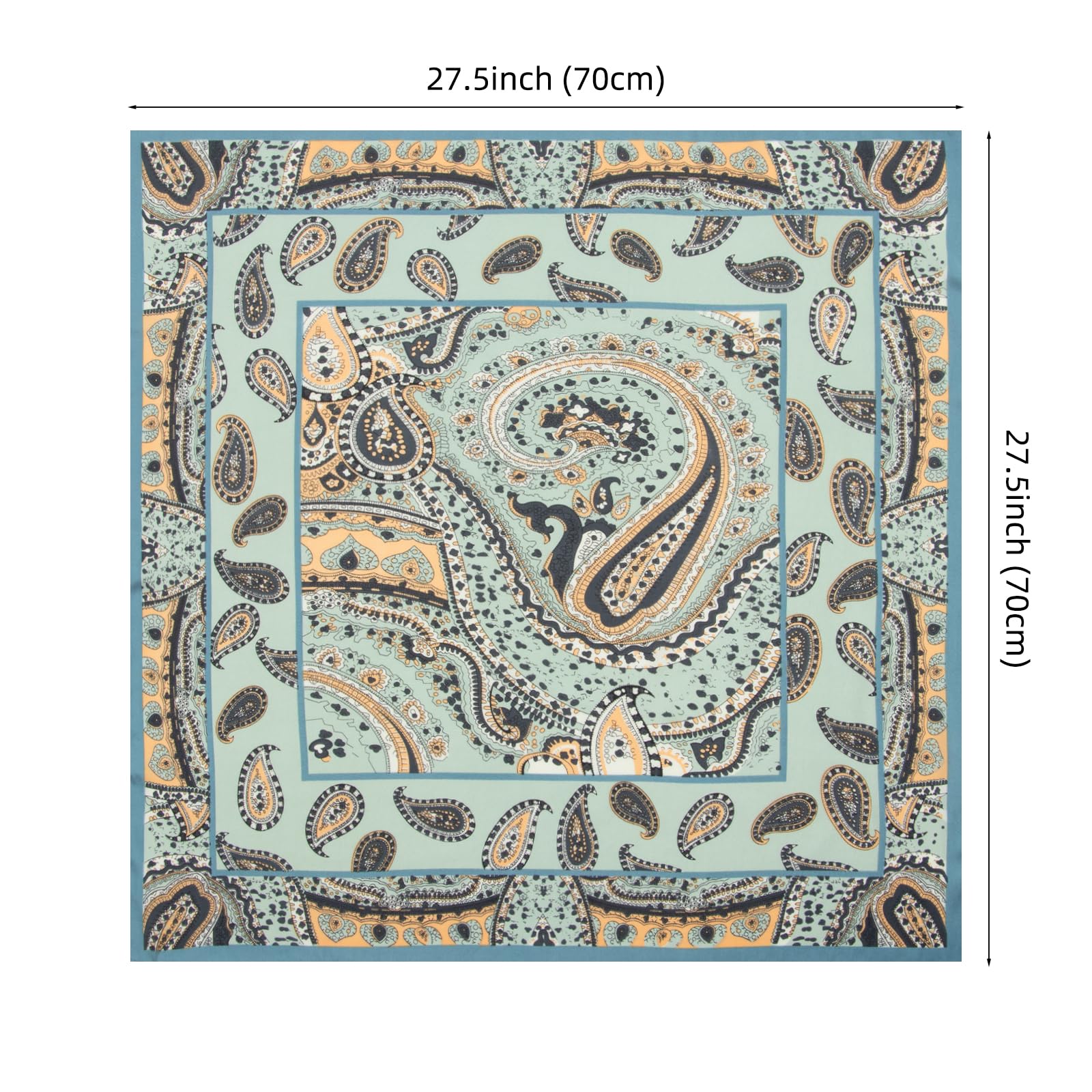 RIIQIICHY Women Head Hair Scarf Like Satin Silk Scarf Sleeping Hair Wrapping Night 27.5"