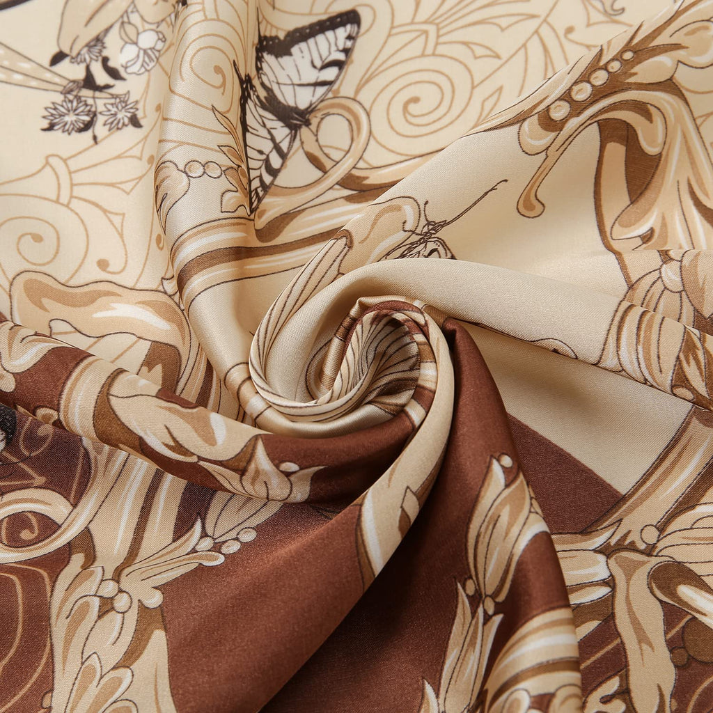 RIIQIICHY Women Head Hair Scarf Like Satin Silk Scarf Sleeping Hair Wrapping Night 27.5"