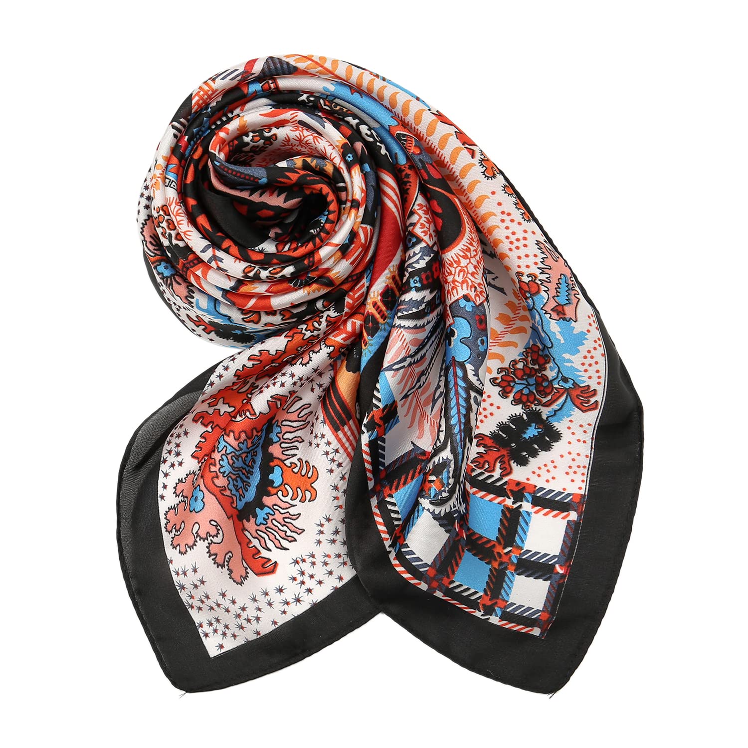 RIIQIICHY Women Head Hair Scarf Like Satin Silk Scarf Sleeping Hair Wrapping Night 27.5"