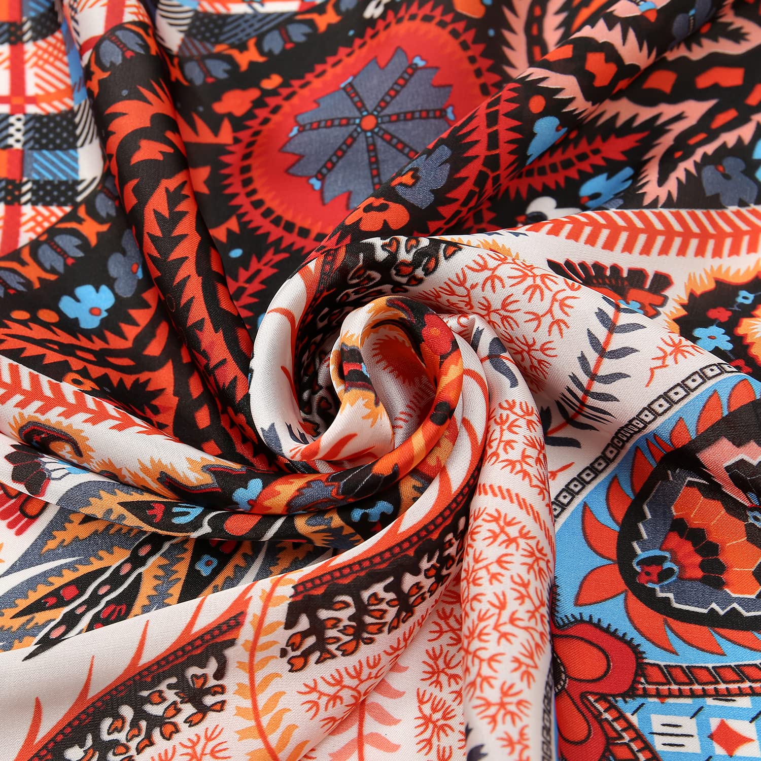 RIIQIICHY Women Head Hair Scarf Like Satin Silk Scarf Sleeping Hair Wrapping Night 27.5"